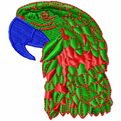 Parrots Embroidery Design 12 Parrots Embroidery Design 12